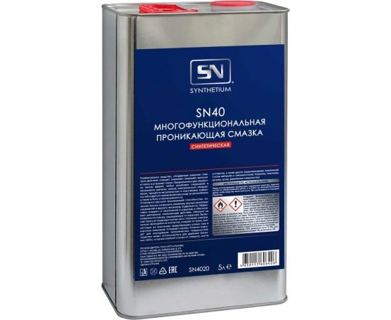 Многофункциональная проникающая смазка SYNTHETIUM Sn40 канистра 5 л SN4020 