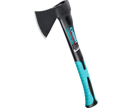 Кованый топор с фибергласовой рукояткой СИБИН 600/880 г, 380 мм 2080-06 