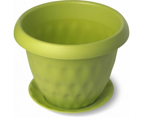 Горшок для растений с поддоном Martika Розетта 21.0 л, диам. 400 мм, зеленый С130ЗЕЛ 