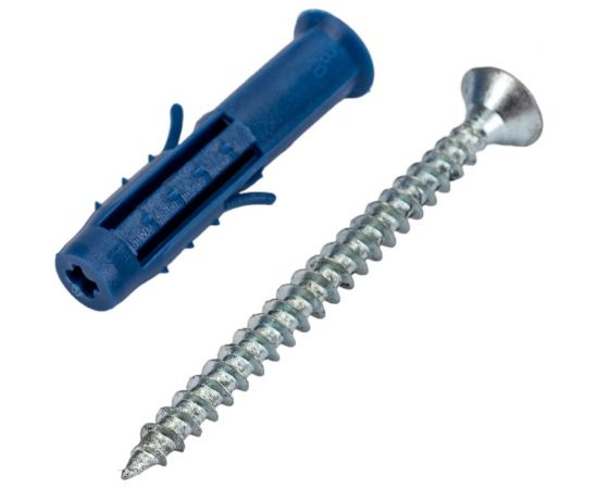 Саморез ШУц Tech-Krep 5,0х60 потайная головка + дюбель 8х40 50 шт - пакет 112937 – изображение 2