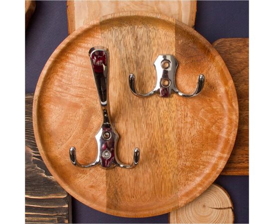 Мебельный крючок KERRON Д67 Ш135 В70, хром KR 0050 – изображение 2