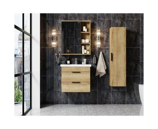 Подвесная тумба с раковиной Onika ЛЕГРАН 60.13 дуб галифакс 106117 – изображение 2