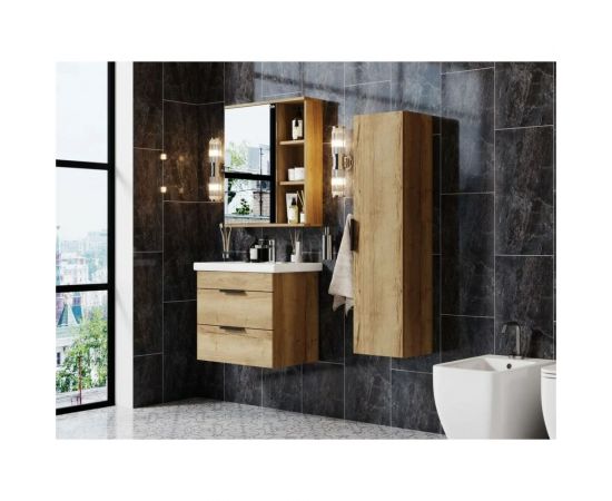 Подвесная тумба с раковиной Onika ЛЕГРАН 60.13 дуб галифакс 106117 – изображение 3