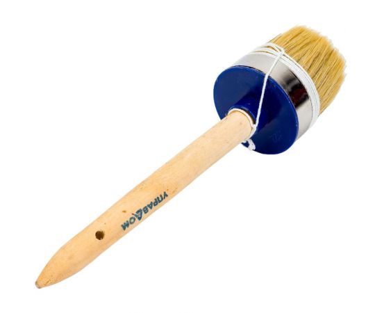 Круглая кисть Управдом натур. щетина, комбинированная обойма, деревянная ручка 4100000525 – изображение 3