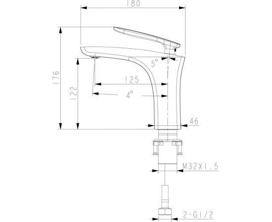 Смеситель для раковины Lemark Bellario LM6806C – изображение 3