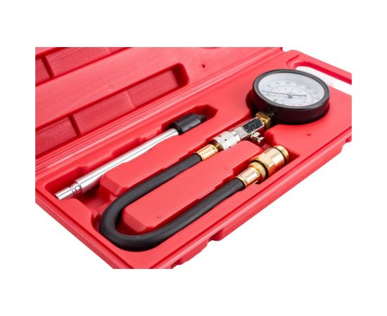 Индикатор компрессии бензинового двигателя Forcekraft Profi FK-903G7 3 предмета, в кейсе 50491 – изображение 4