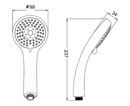 Лейка для душа IDDIS 3F D 99мм A11631 – изображение 5