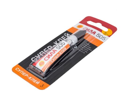 Супер-клей СИЛА 505-31 505 3 г Б0055031 – изображение 5
