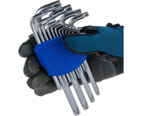 Набор Г-образных ключей Forsage TORX, длинные, 15 предметов F-5151LT – изображение 5