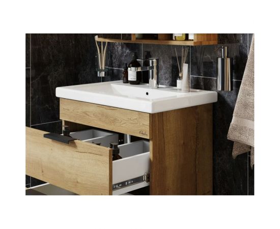 Подвесная тумба с раковиной Onika ЛЕГРАН 60.13 дуб галифакс 106117 – изображение 5