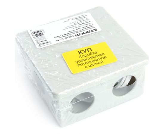 Разветвительная коробка уравнивания потенциалов STEKKER (КУП) 85*85*40мм, 6 вводов, IP44, светло-серая, EBX20-36-44 (GE41360) 39996 – изображение 6