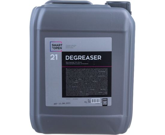 Профессиональный обезжириватель кузова автомобиля от жира, масла, силикона Smart Open DEGREASER 21 5 л 15215 