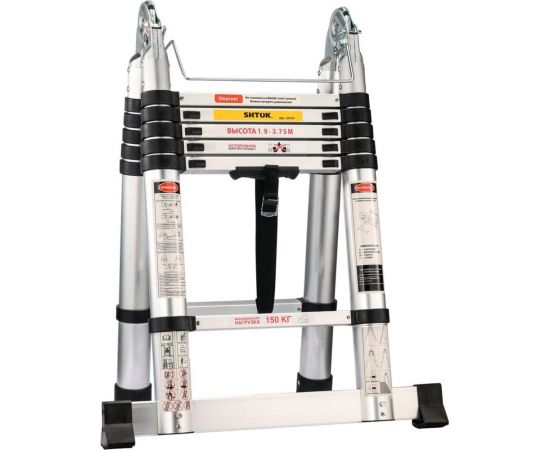 Телескопическая стремянка-лестница 1.9-3.75 м SHTOK 20103 