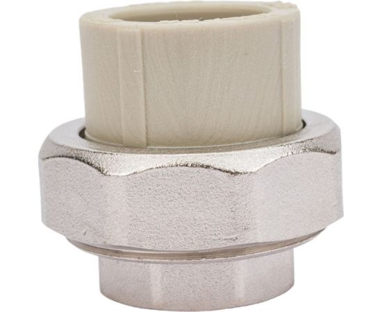 Муфта комбинированная разъемная с внутренней резьбой VALFEX PP-R серая, 25 мм х3/4"" 10155020Г 127-0334 