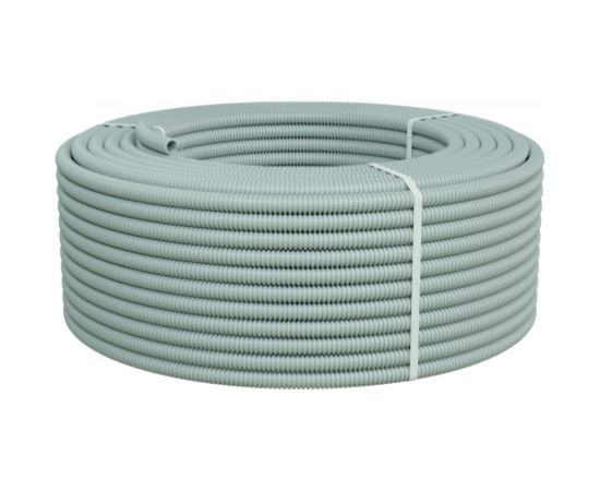 Гофрированная труба Экопласт ПНД-FRUF тяжелая, с зондом, без галогена, т/г, атмосферостойкая, диам.25 мм (50м) 21125HFR-UF 