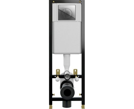 Инсталляция Cersanit BLACK для унитаза с кнопкой LEON S-IN-BLACK-Cg-w 