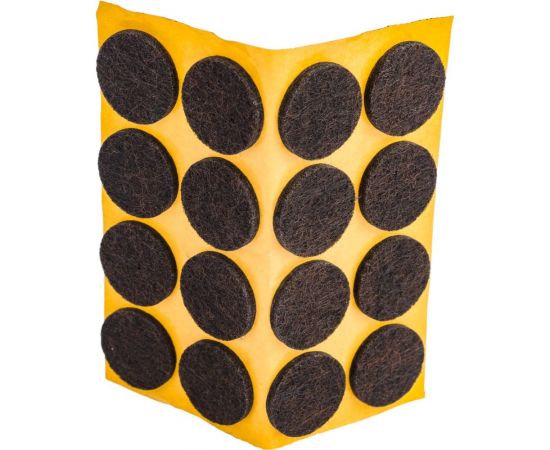 Фетровый самоклеящийся пункт Невский Крепеж D20 мм, тёмный, 16 шт. 801780 – изображение 2