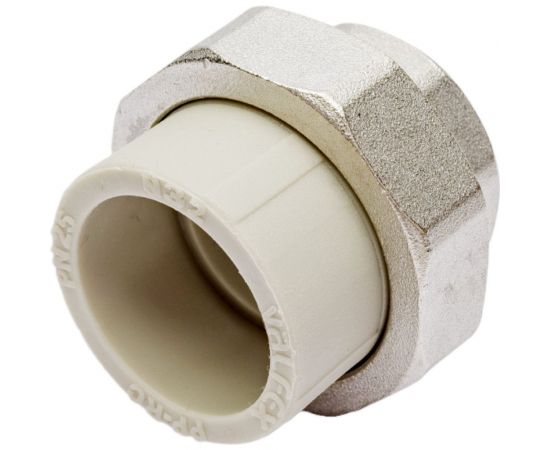 Комбинированная муфта VALFEX PP-R серая, разъем 32х1 дюйма ВР 10155025Г 127-0336 – изображение 2