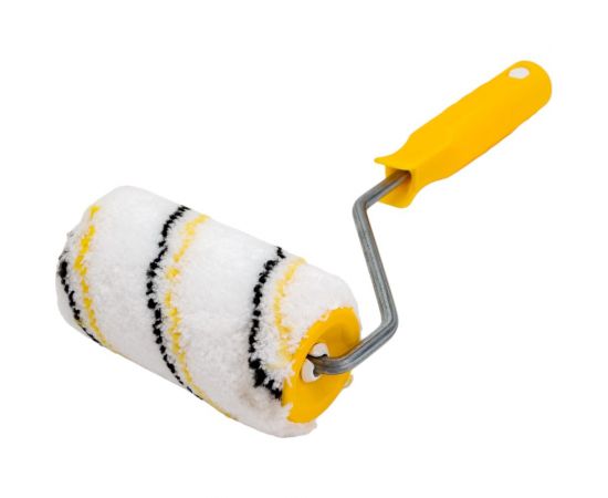 Малярный валик РемоКолор с рукояткой Микрофибра, ось 6мм, D40мм, 100мм, красная рукоятка, 04-2-610 – изображение 2