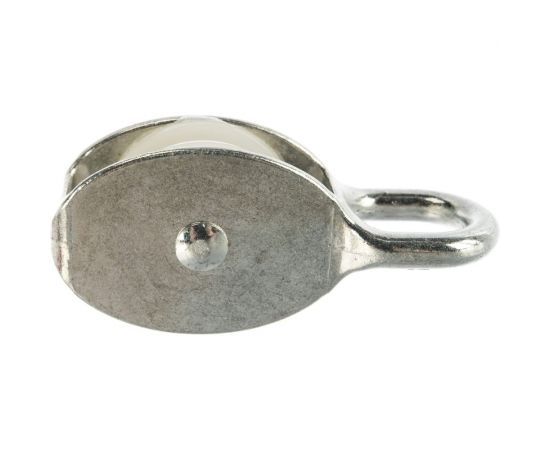 Одинарный оцинкованный блок для троса Tech-Krep нейлоновый шкив 40 мм ярлык 112744 – изображение 2