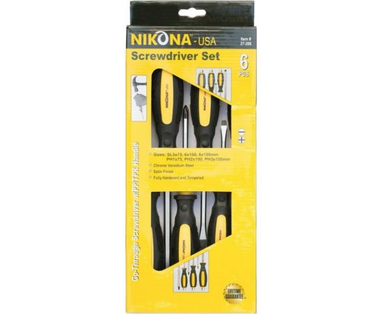 Набор ударных отверток NIKONA 6шт, 27-266 – изображение 2