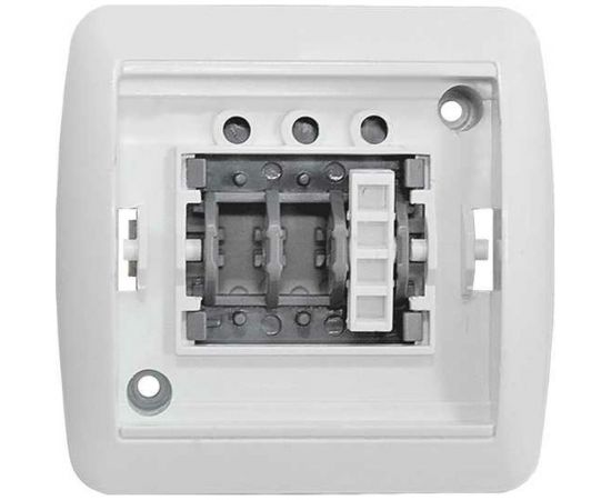 Двухклавишный выключатель UNIVersal Клио с подсветкой, IP44, открытой устанвоки, 10А, 220В, белый еврослот К2227 – изображение 2