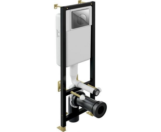 Инсталляция Cersanit BLACK для унитаза с кнопкой LEON S-IN-BLACK-Cg-w – изображение 2