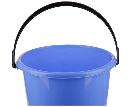 Пластиковое пищевое ведро OfficeClean голубое, 12 л 299880 – изображение 2