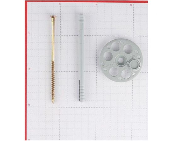 Дюбель для теплоизоляции с металлическим гвоздём с термоголовкой 8х120, 250шт Tech-Krep 130099 – изображение 3