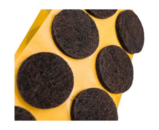 Фетровый самоклеящийся пункт Невский Крепеж D20 мм, тёмный, 16 шт. 801780 – изображение 3