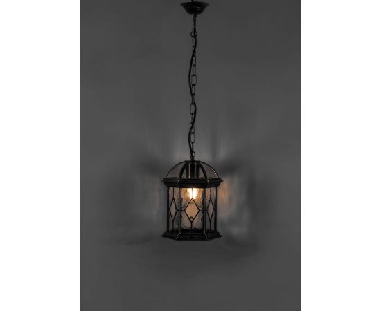 Садово-парковый светильник, шестигранный на цепочке 60W E27 230V, черное золото Feron PL134 11337 – изображение 3