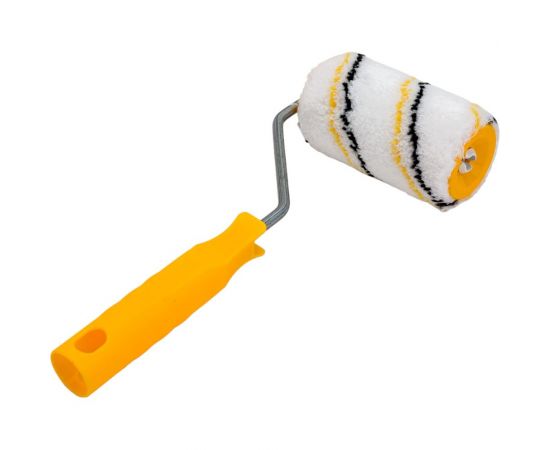 Малярный валик РемоКолор с рукояткой Микрофибра, ось 6мм, D40мм, 100мм, красная рукоятка, 04-2-610 – изображение 3