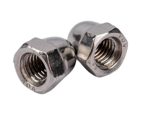 Колпачковая шестигранная гайка DINFIX DIN 1587, нерж. А2, M8, 10 шт. 00-00001925 – изображение 3