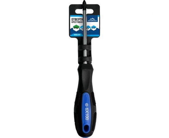 Крестовая отвертка vertextools 6x100, ph2 0050-100 – изображение 4