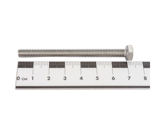 Болт Невский Крепеж DIN 933, с шестигранной головкой, нерж. сталь, М6x70 4 шт. 823070 – изображение 4