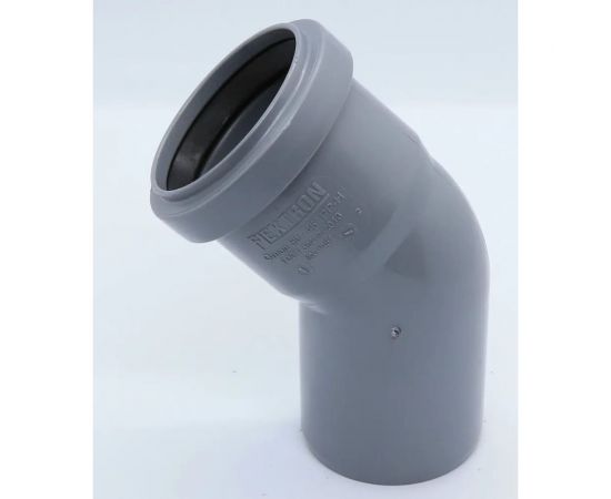 Отвод Flextron D 50 мм 45 градусов для внутренней канализации 139791 
