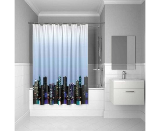 Штора для ванной комнаты IDDIS 200*240 см, полиэстер, ID, city 210P24RI11 