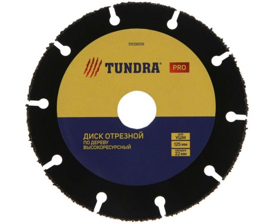 Диск пильный универсальный PRO (125х22 мм, высокоресурсный, карбид вольфрама) ТУНДРА 5109858 