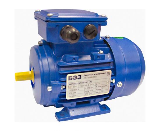 Электродвигатель ТМ БЭЗ АИР 63B2 (Ал) IM1081 (0,55 кВт/3000 об/мин), корпус алюминий 36496 