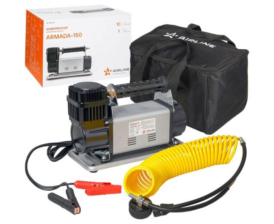Компрессор Airline ARMADA-150 в сумке, шланг-гармошка 8 м CA-030-04 