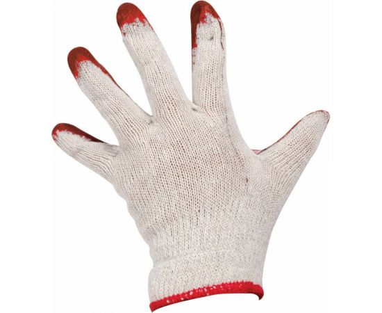 Хозяйственные перчатки с латексным покрытием Park EL-S001, цвет синий/оранжевый, 001060 