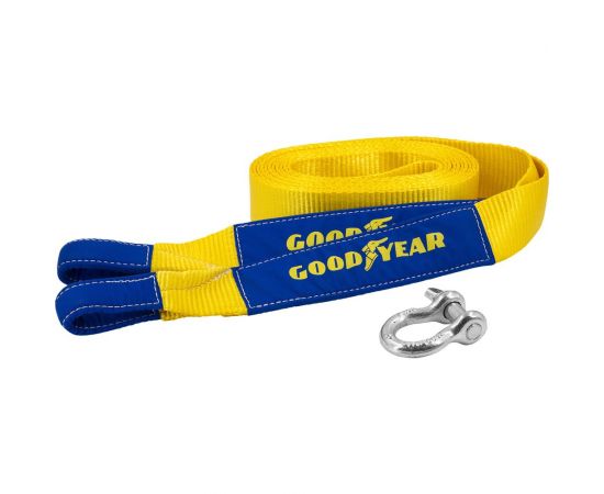 Динамическая стропа Goodyear рывковая, с шаклом, 10 тонн, 8 метров GY004013 – изображение 2