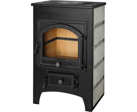 Печь-Камин Везувий ПК-01 205 с плитой беж. 12 кВт А-314695 – изображение 2