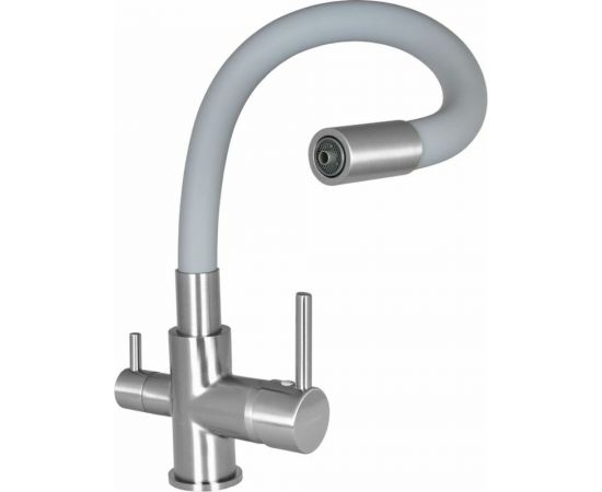 Смеситель для кухни WISENT с подводкой питьевой воды, серый W4255A-9 – изображение 2