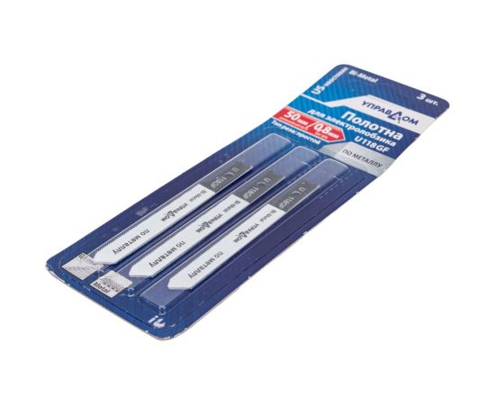 Полотна для электролобзика US-хвостовик, тип U118GF, 3 шт Управдом 4100002577 – изображение 2