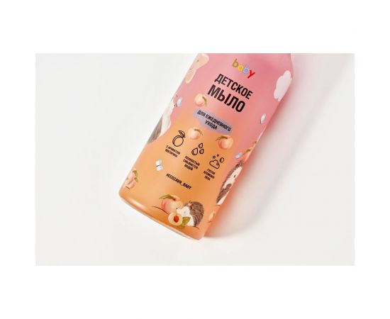 Детское мыло для рук ECOZAVR нектарин, 0.5 мл БХ-0028 – изображение 3