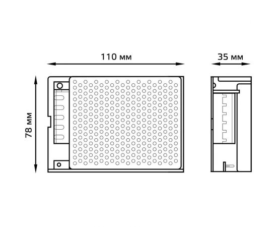 Блок питания LED STRIP PS 60W 12V Gauss 202003060 – изображение 3