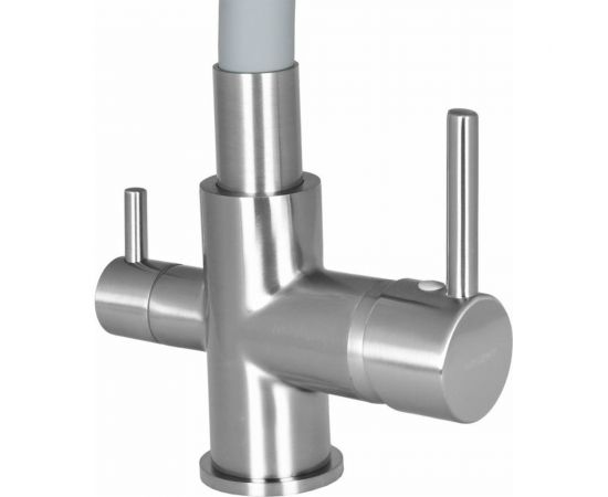 Смеситель для кухни WISENT с подводкой питьевой воды, серый W4255A-9 – изображение 4