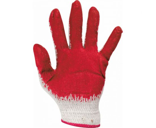 Хозяйственные перчатки с латексным покрытием Park EL-S001, цвет синий/оранжевый, 001060 – изображение 4