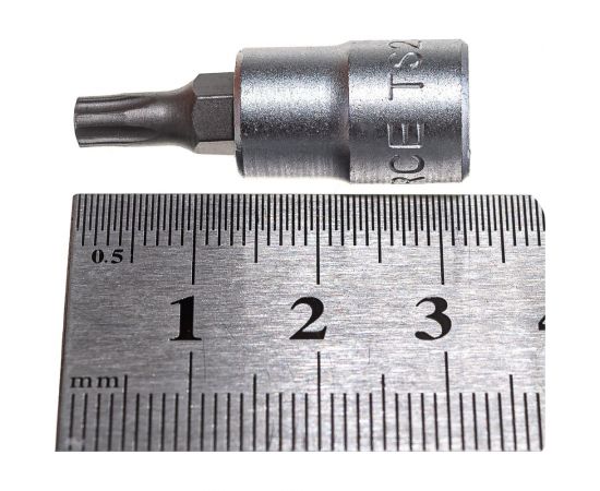 Головка-бита 1/4"", 5-ти лучевая с отверстием, TS25, L=32 мм FORCE 32F3225 – изображение 4